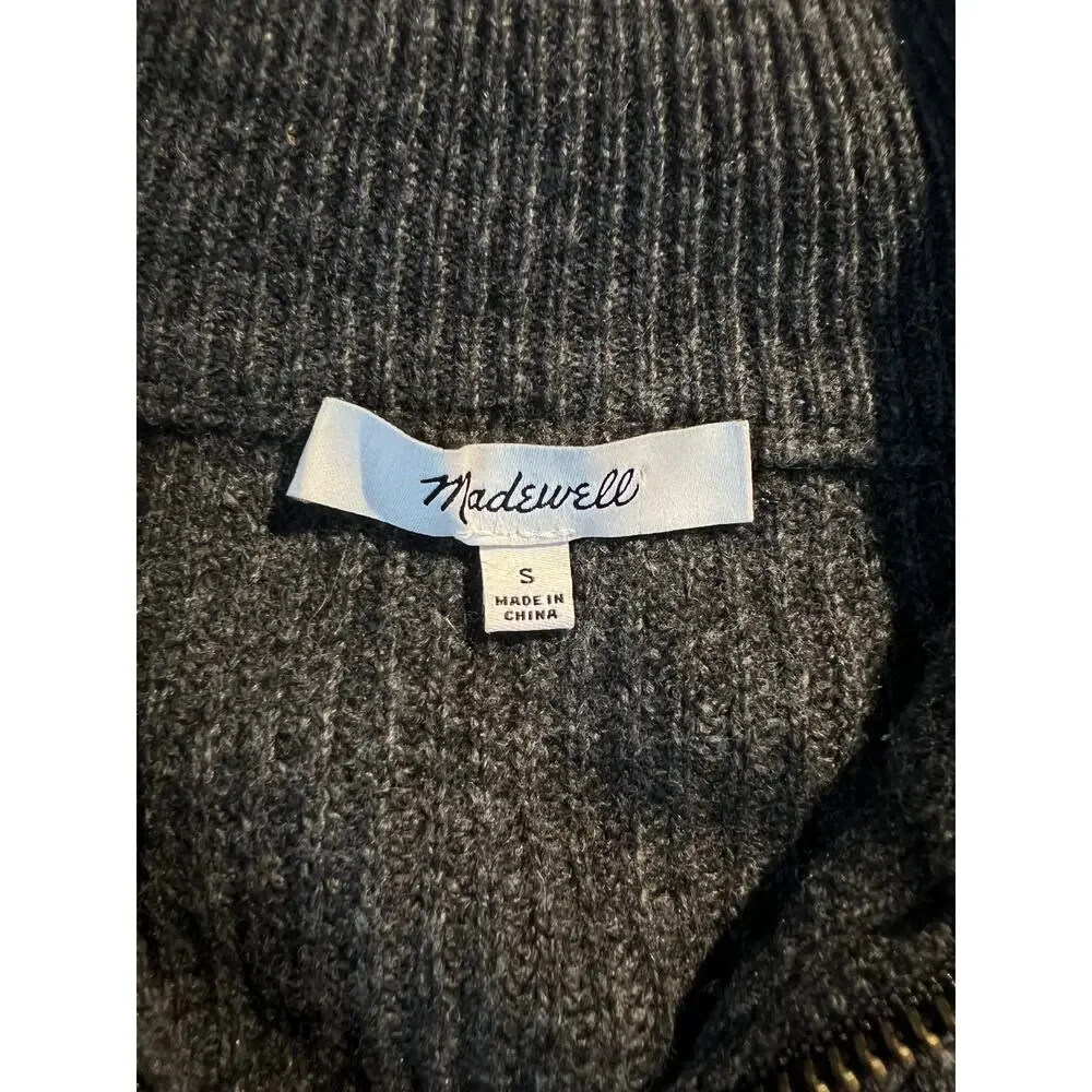 Madewell Sweater Glenbrook Half Zip Pullover English Countryside Cozy Autumn - Picture 5 of 6